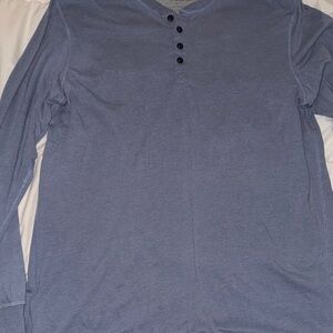 Weatherproof Blue Henley Shirt